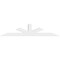 Ekena Millwork Saratoga Architectural Grade PVC Gable Bracket, 108"W x 22 1/2"H x 4"D x 6"F, 5/12 Pitch GBP108X23X0406SAR00 - alternate 4